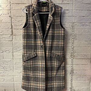 Dolcecabo Academia Tweed Button Up Vest Medium